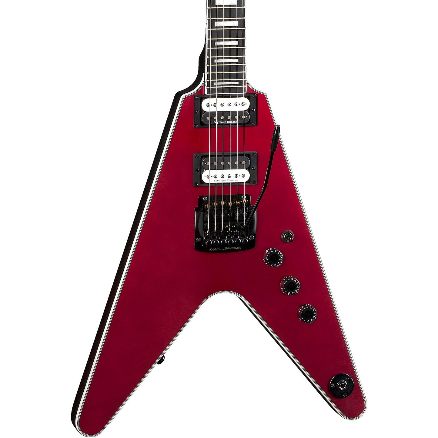 Dean V Select 24 Kahler Electric Guitar - Metallic Red Satin