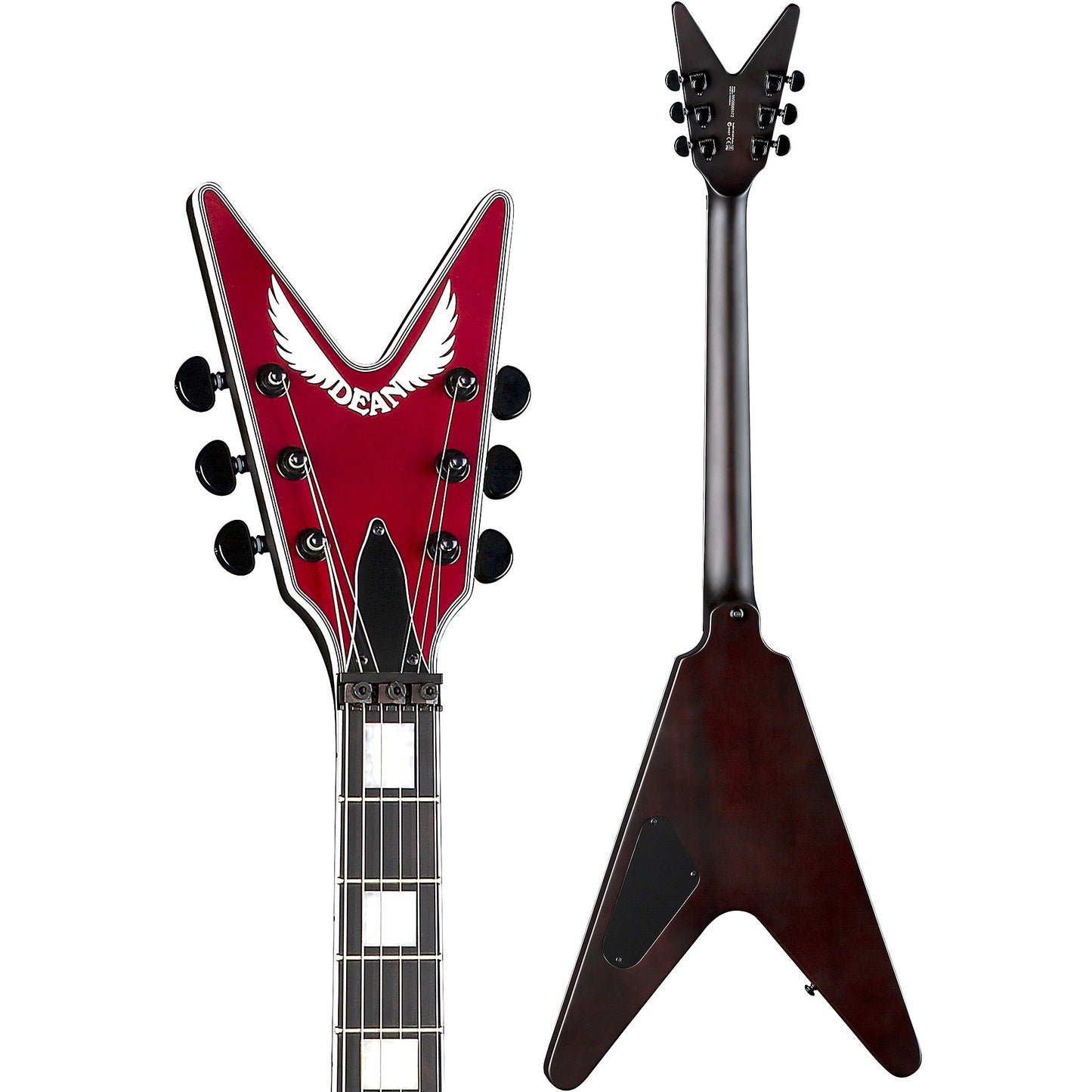 Dean V Select 24 Kahler Electric Guitar - Metallic Red Satin