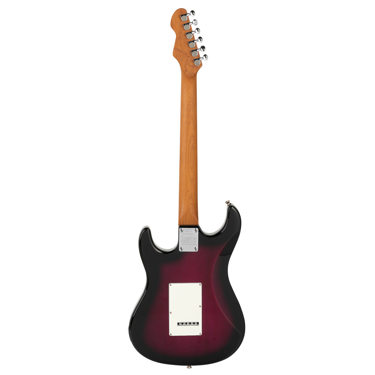 Sceptre Ventana Deluxe HSS Electric Guitar by Levinson - See Thru Misty Violet