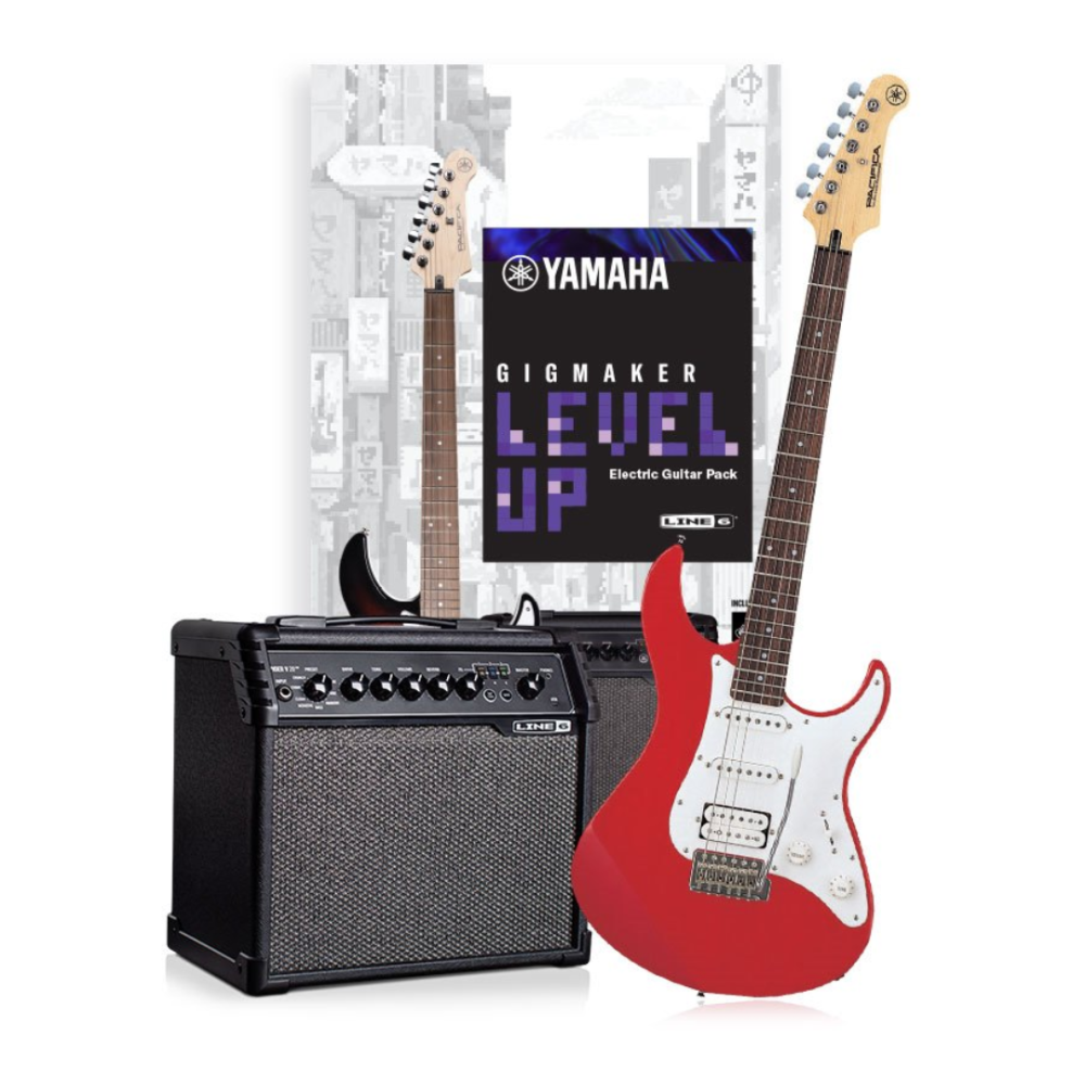 Yamaha Gigmaker Level Up Electric Guitar Pack - Red Metallic