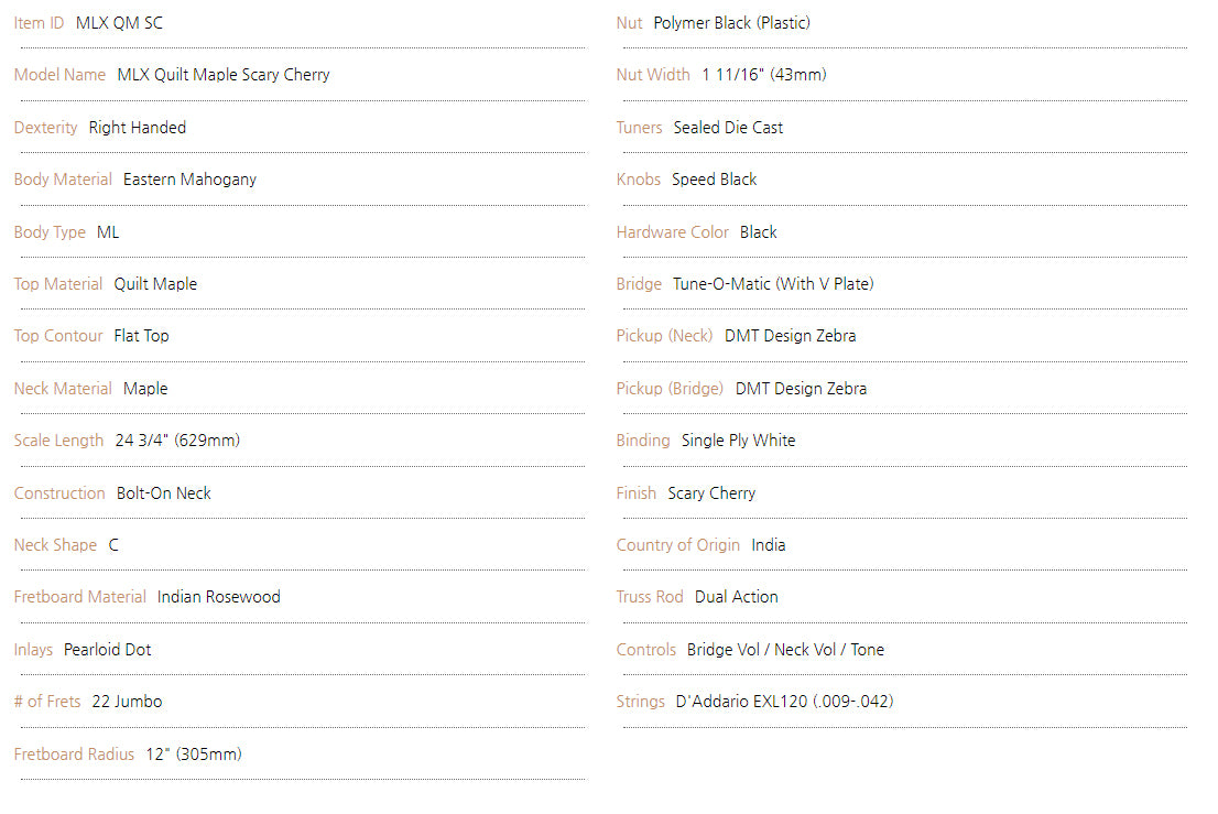 Dean ML 79 X Quilt Maple - Scary Cherry