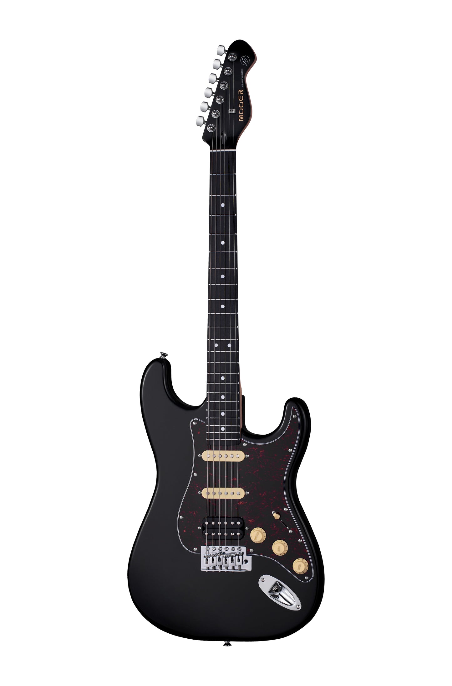 Mooer MSC10 ST Pro Electric Guitar w/Gigbag - Black