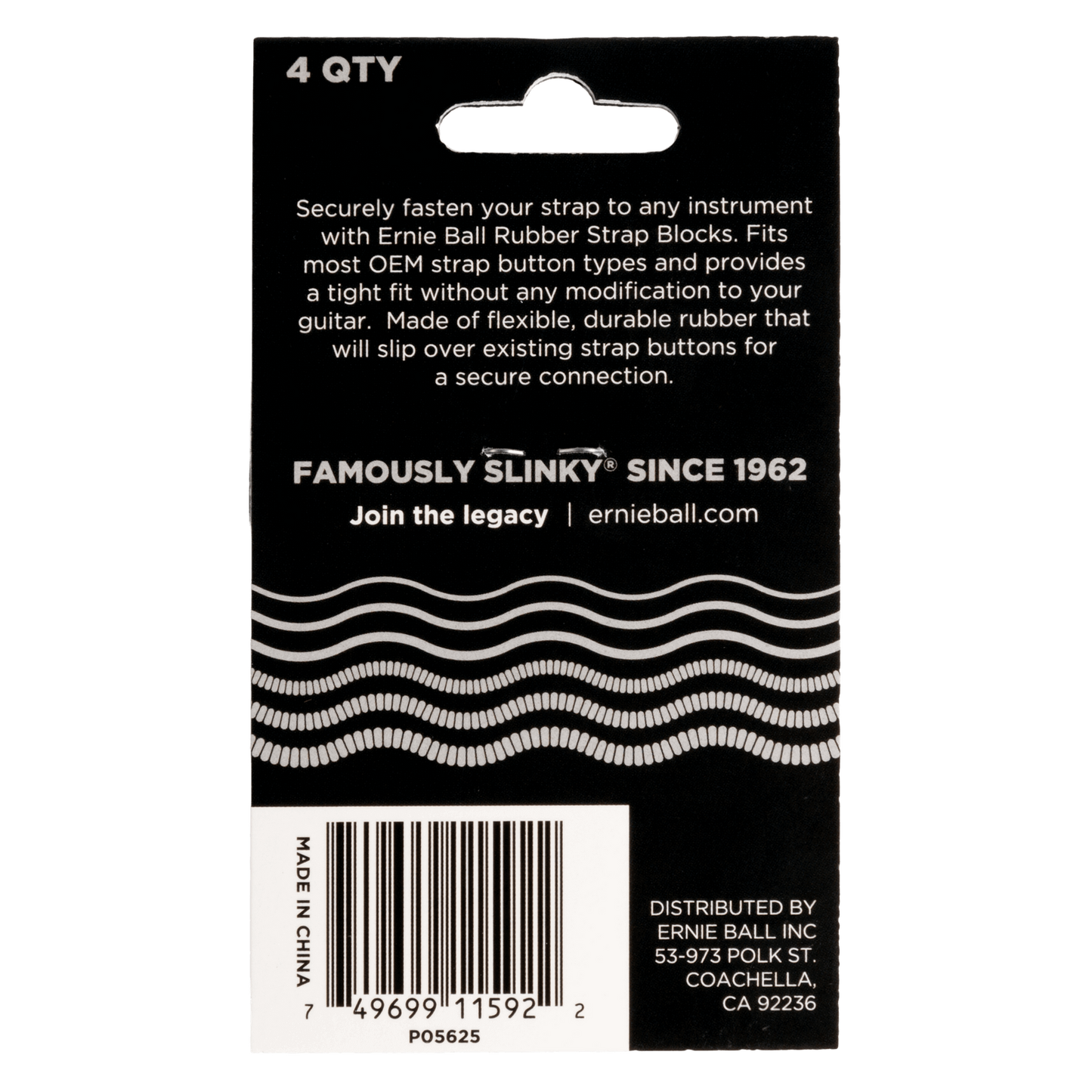 Ernie Ball Strap Blocks 4 Pack