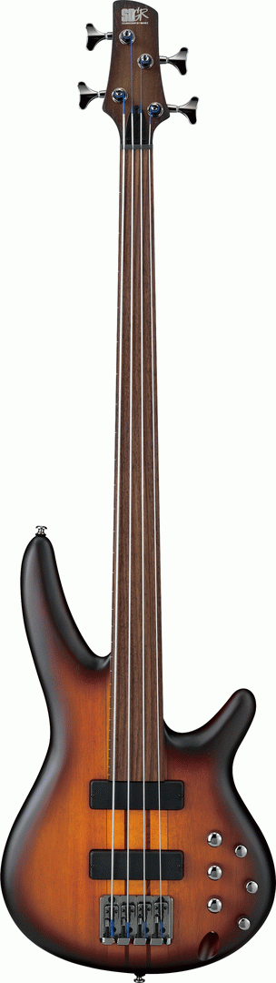 Ibanez SRF700 Fretless Bass - Brown Burst Flat