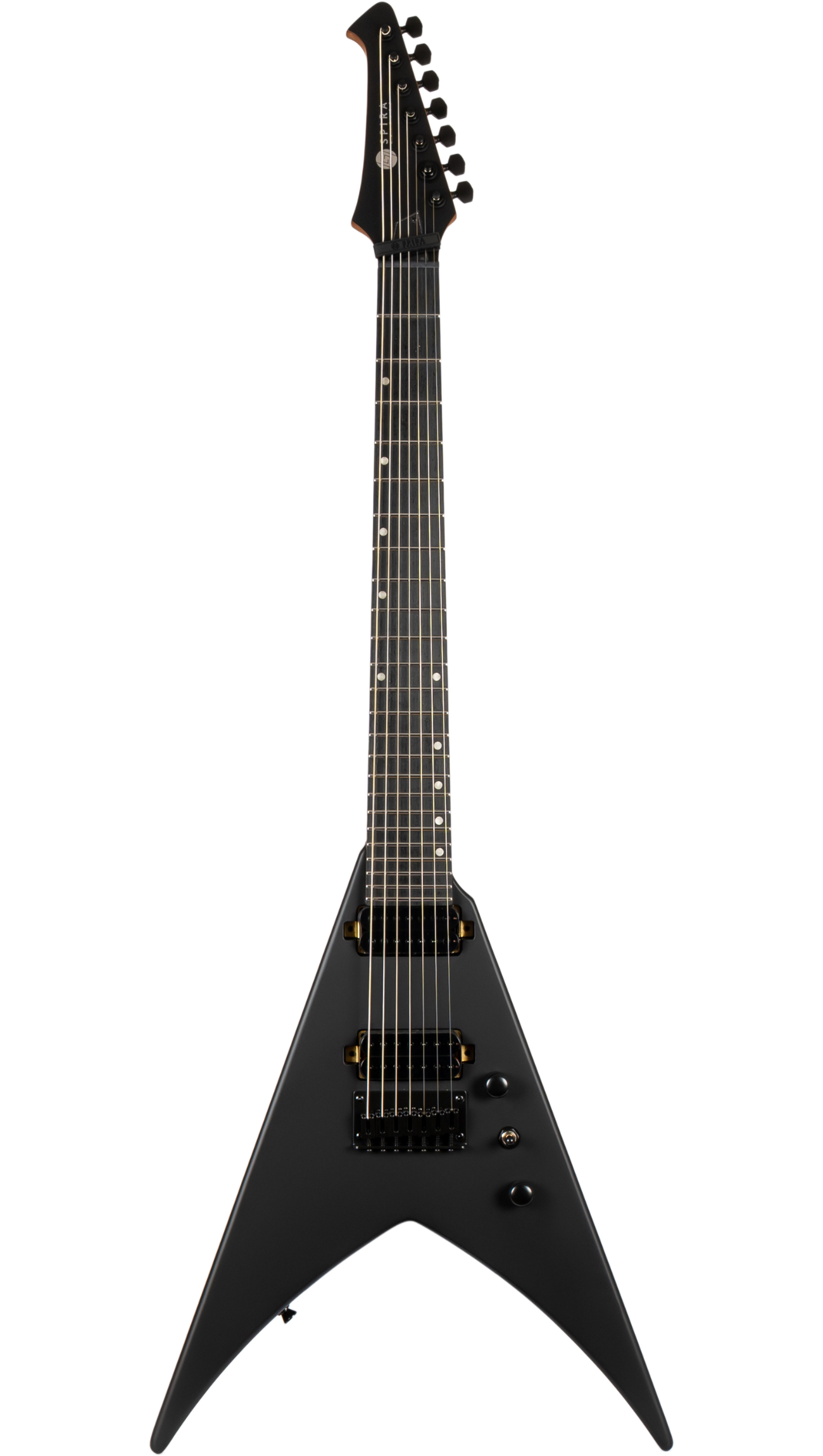 Spira V-407 7-String Electric Guitar - Satin Black