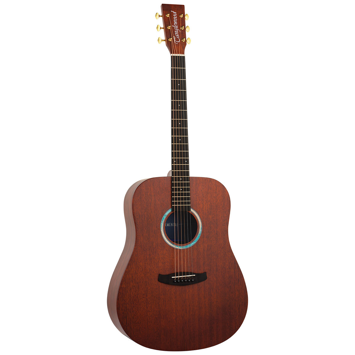 Tanglewood TE5-BL Elemental Solid Mahogany Top Dreadnought Acoustic Guitar