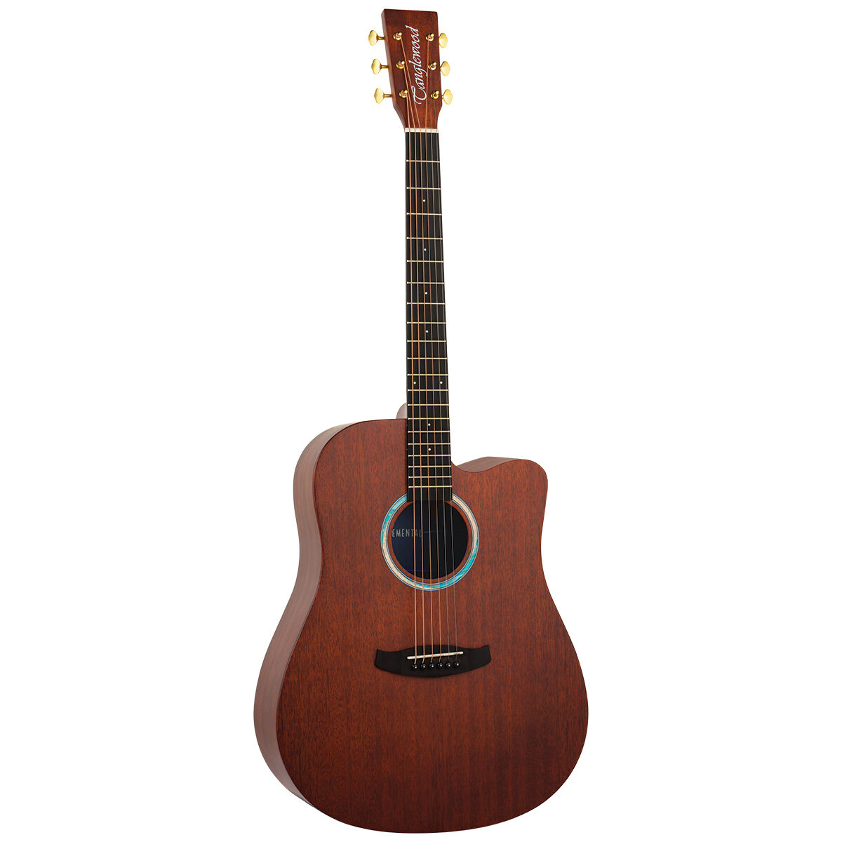 Tanglewood TE5-CE-BL Elemental Solid Mahogany Top Dreadnought Acoustic Guitar