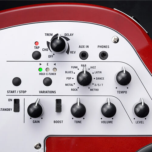 Vox APC-1 Electric Guitar w/ Built-in Speaker - Red Metallic