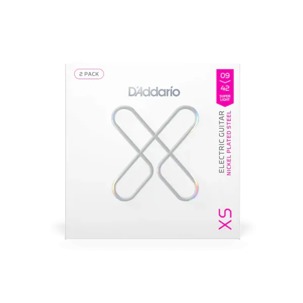 D'Addario XS Coated Nickel Super Light 09-42 Strings - 2 Pack