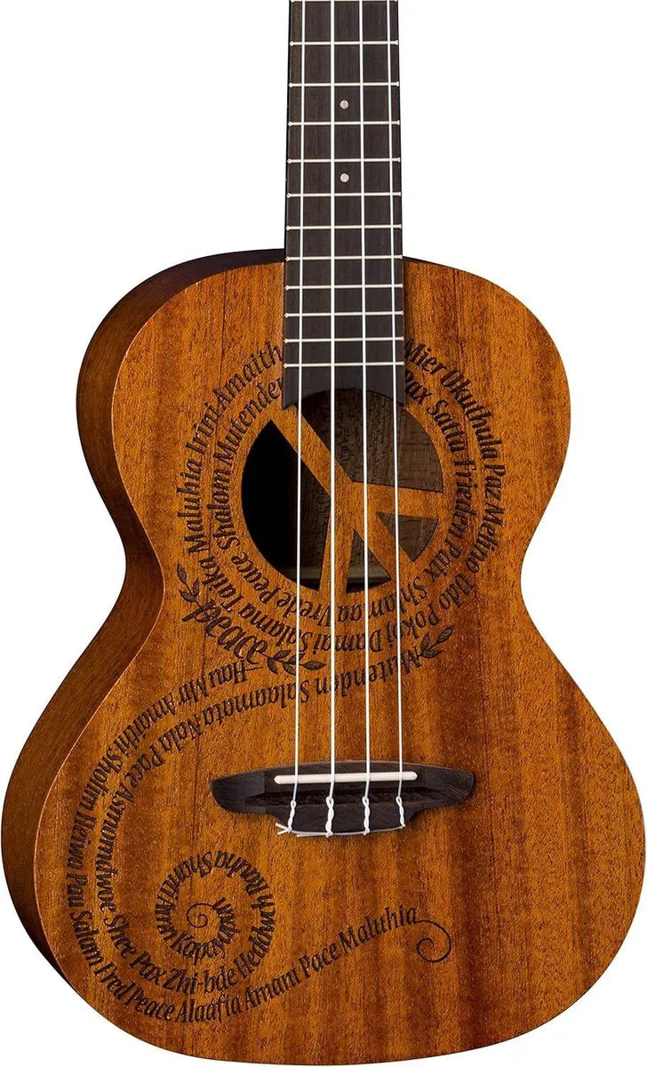 Luna Comncert Ukulele - Love Peace w/ Gig Bag