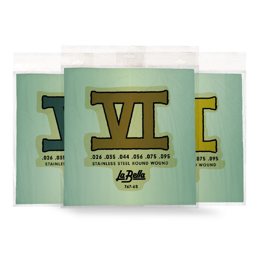 La Bella 767-6S Bass VI Strings - Stainless RoundWound - 6-String