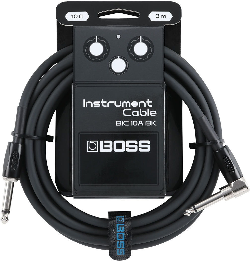 Boss BIC-10 Instrument Cable 10ft RA Black
