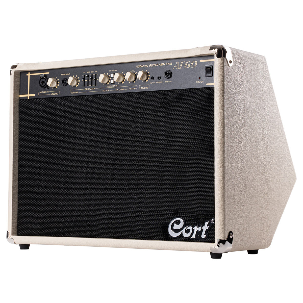 Cort AF60 60 Watt Acoustic Guitar Amplifier - Ivory