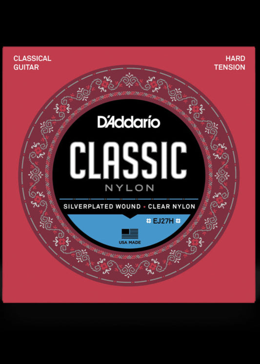 D'Addario EJ27H - Student Nylon Guitar Strings - Hard Tension