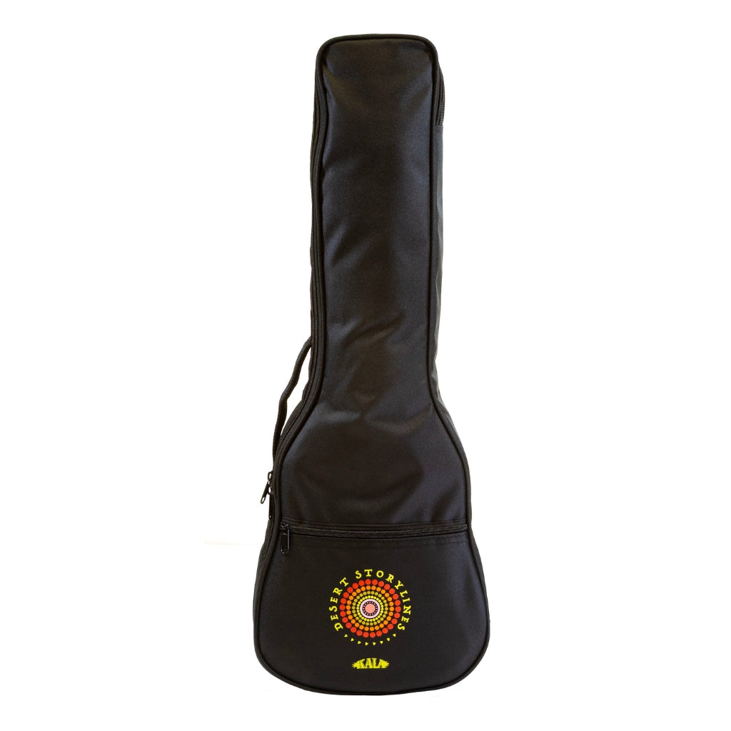 Kala Concert Ukulele with Desert StoryLines Logo Bag - Blackwood Apple By Evelyn Young