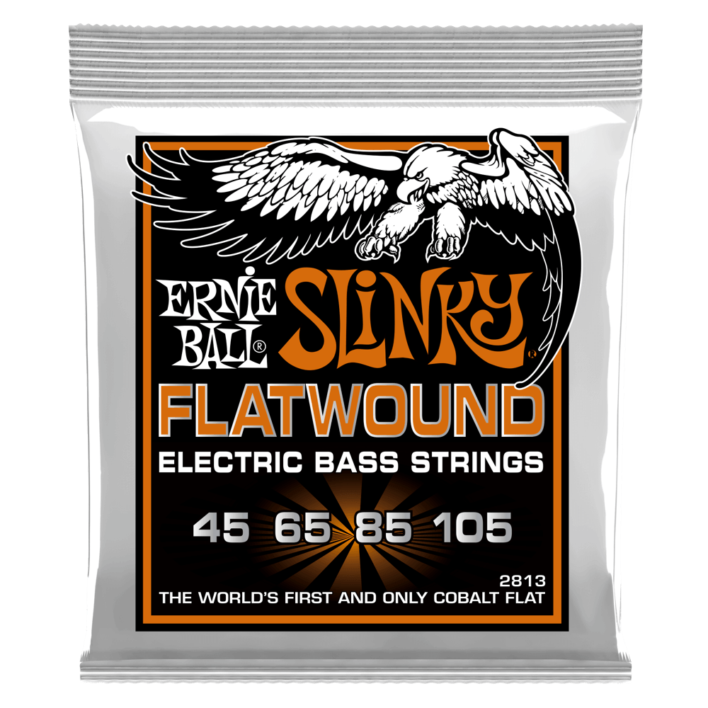 Hybrid Slinky Flatwound Electric Bass Stings 45-105 Gauge