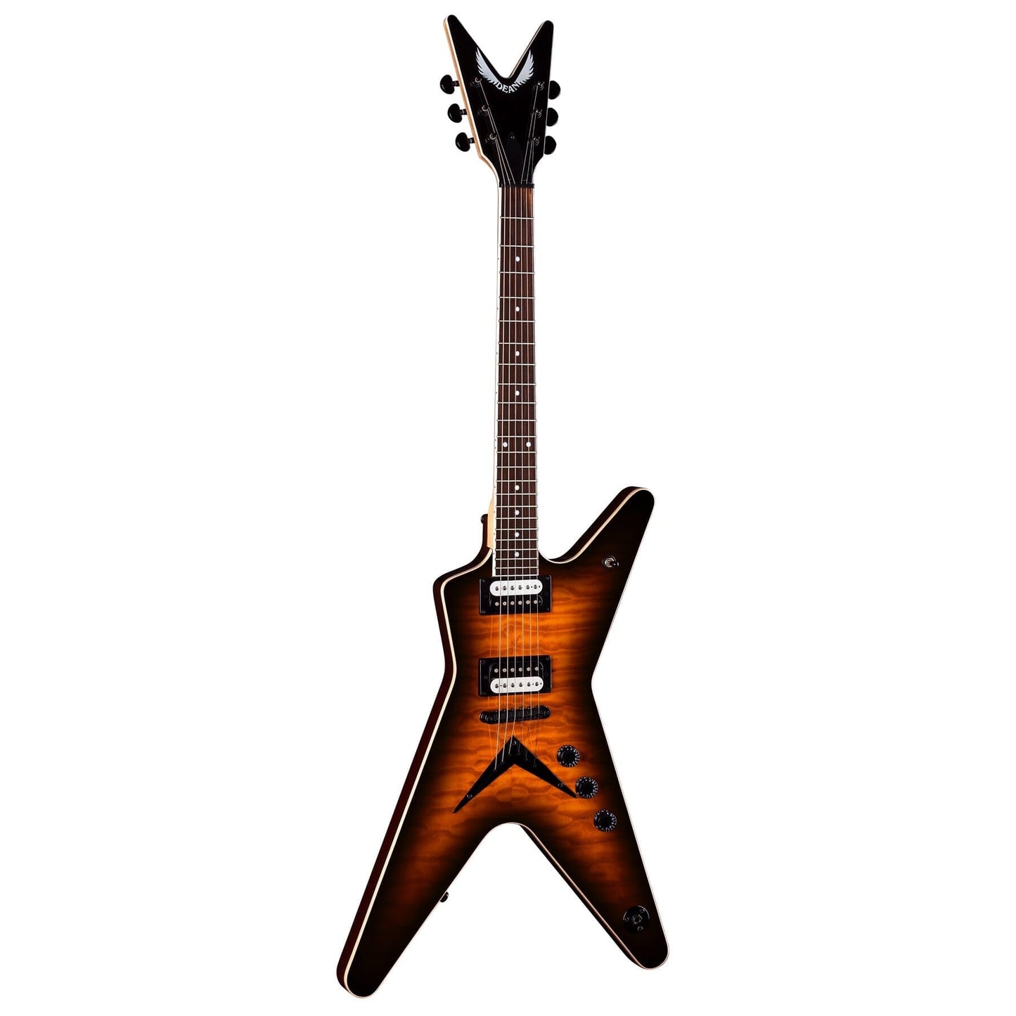 Dean ML X Quilted Maple Top Electric Guitar - Trans Brazilia