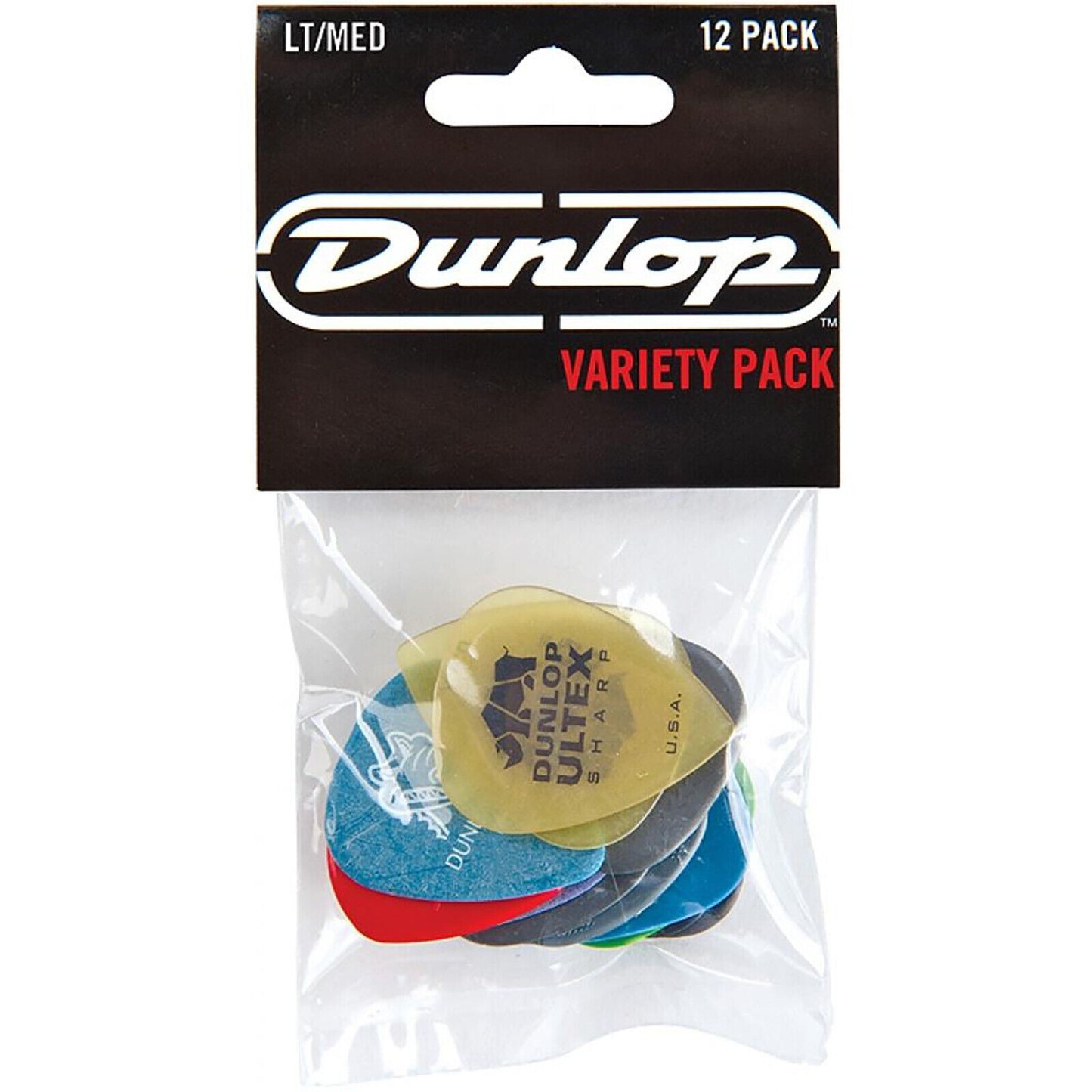 Dunlop Guitar Pick Variety Packs Light/Medium/Heavy- 12-Pack