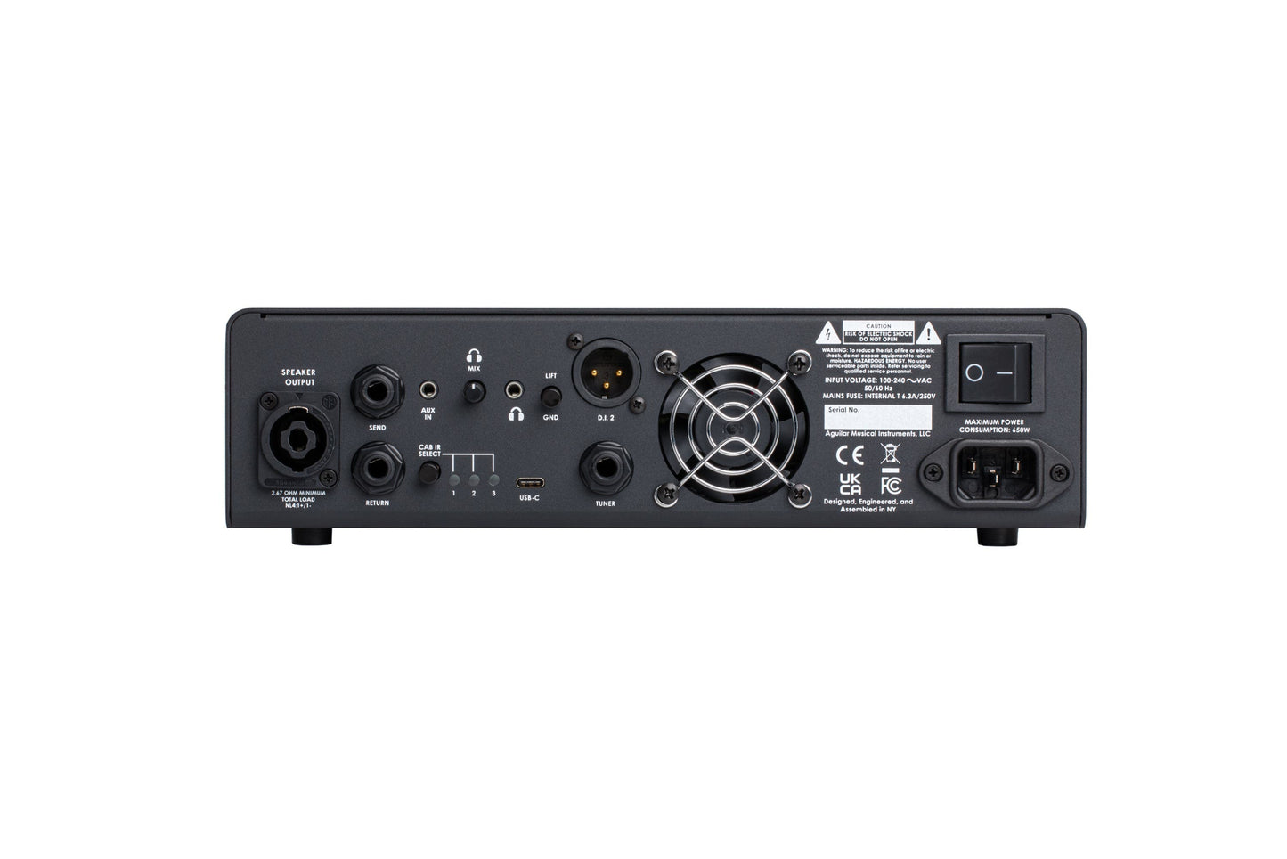 Aguilar Tone Hammer 500w Bass Amplifier Head V2
