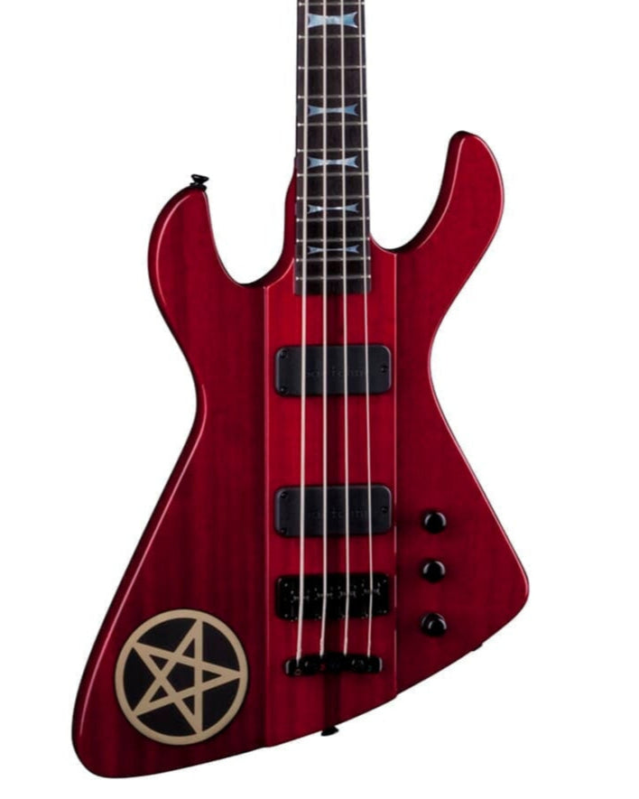 Dean USA Demonator 4 Ultimo 4-String Bass - LTD #8 of 25 - Trans. Red