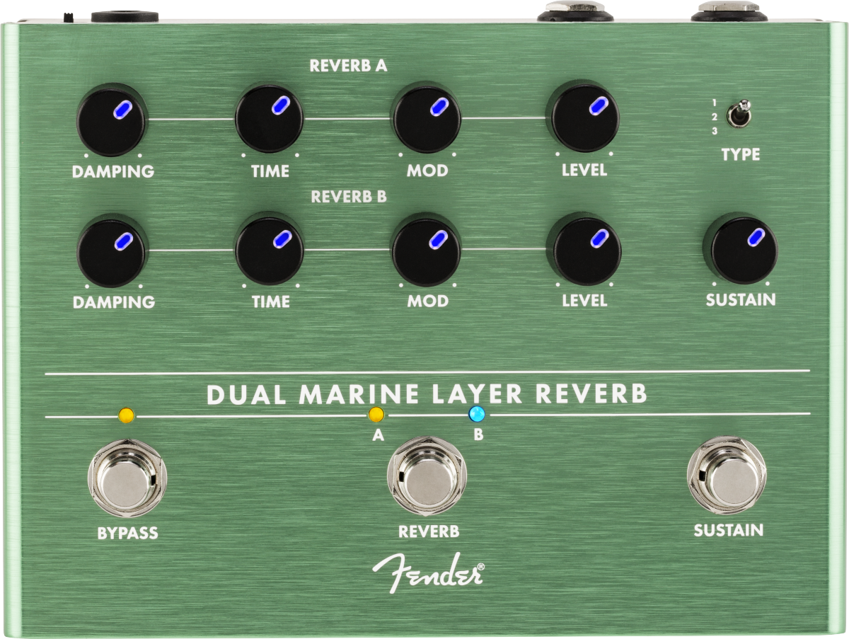 Fender Dual Marine Layer Reverb Pedal | Guitar Bros Fender Dual Marine Layer Reverb Pedal | Guitar Bros