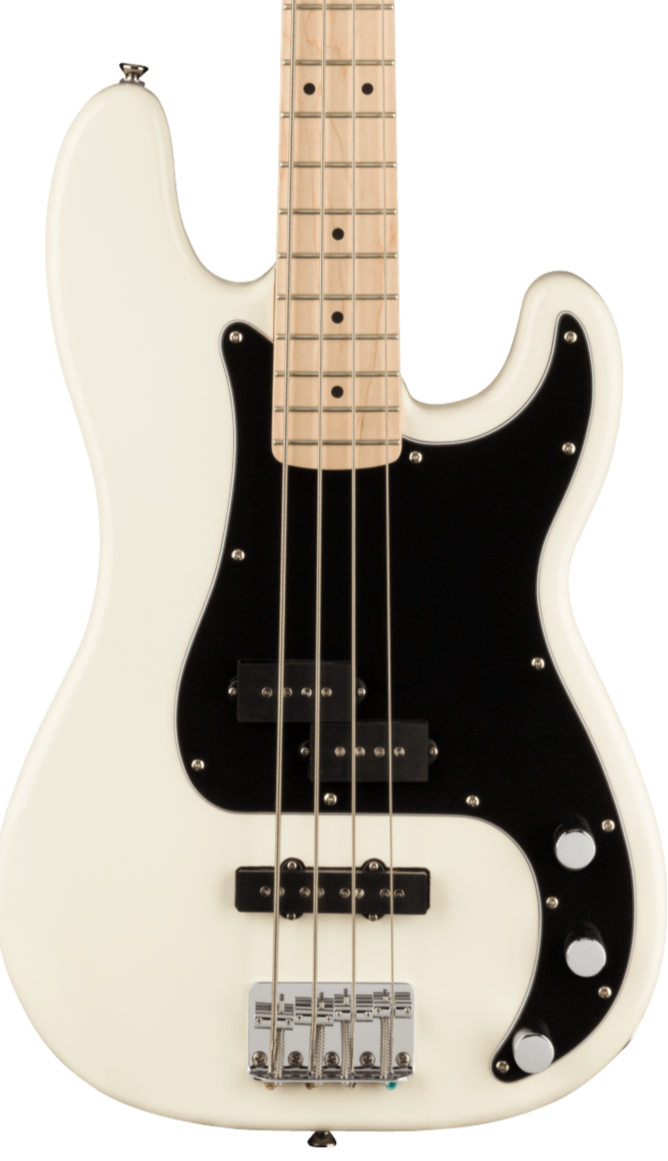 White jazz bass black on sale pickguard