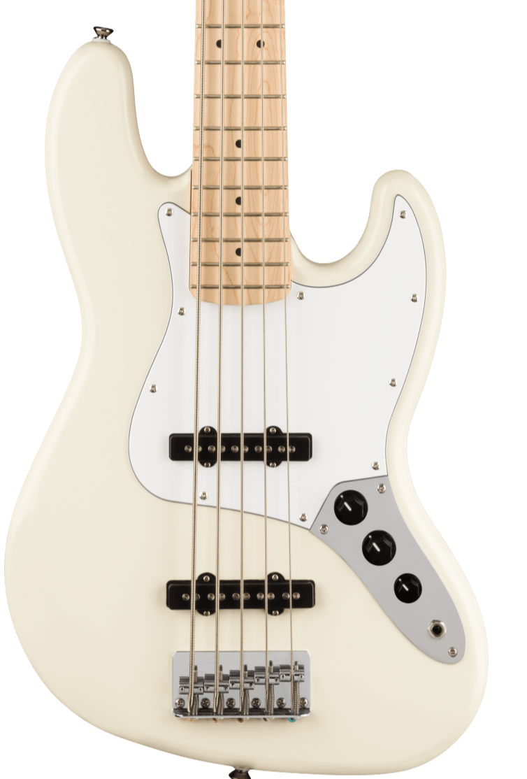 SQUIER AFFINITY SERIES JAZZ BASS V 5 STRING OLYMPIC WHITE