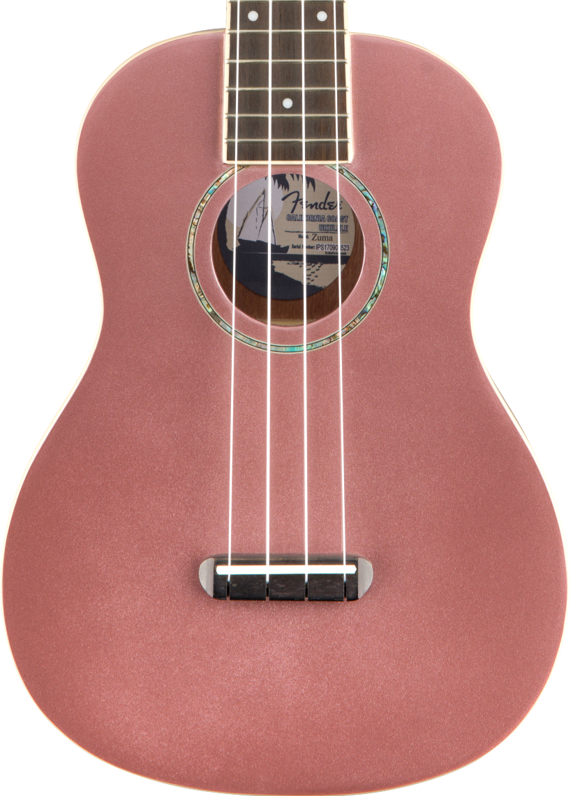 FENDER ZUMA CLASSIC CONCERT UKULELE BURGUNDY MIST