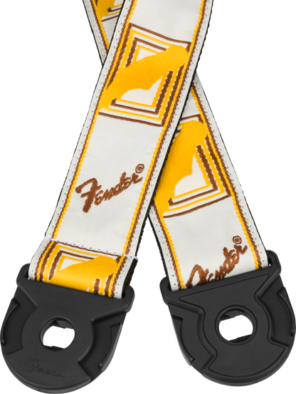 Fender Quick Grip Locking End Strap - Yellow & Brown