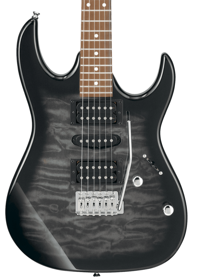 Ibanez RX70QA - Transparent Black Burst