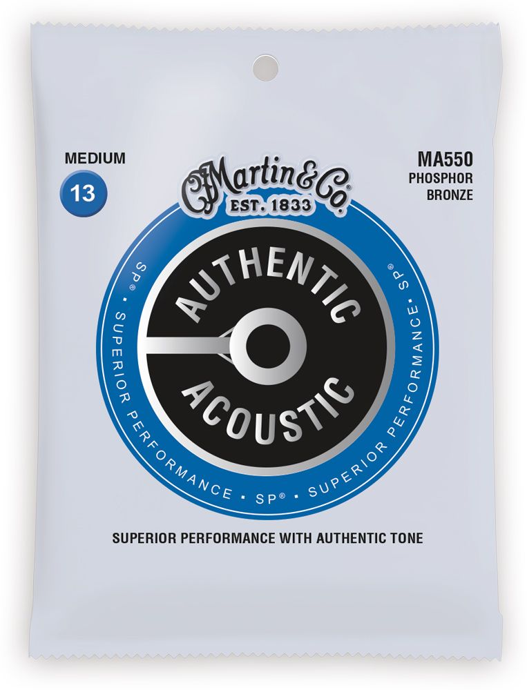 Martin & Co MA550 Authentic Acoustic Phosphor Bronze 13-56 Medium Strings
