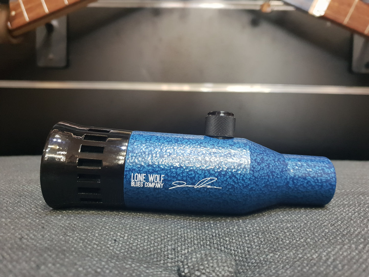 Lone Wolf Blues Company Jason Ricci Microphone Blue Hammertone