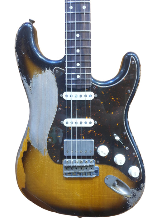 Xotic California Classic XSC-2 - 2-Tone Sunburst - Super-Heavy Aged RW #2070