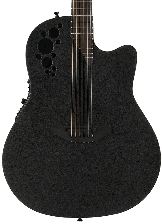 OVATION 2078TX 5 MOD TX ELITE DEEP CONTOUR BLACK TEXTURED