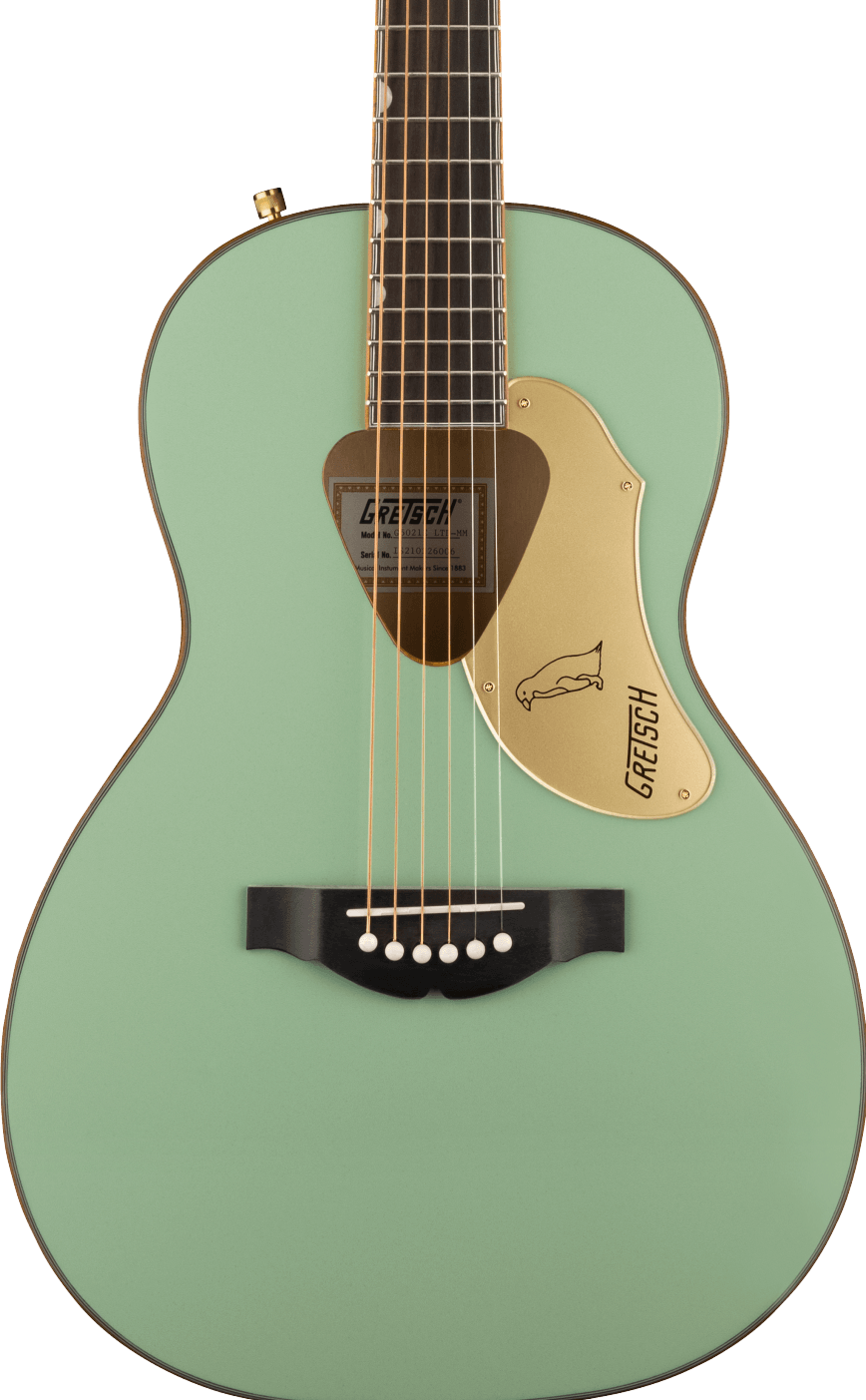GRETSCH G5021E RANCHER PENGUIN PARLOR ACOUSTIC ELECTRIC MINT METALLIC