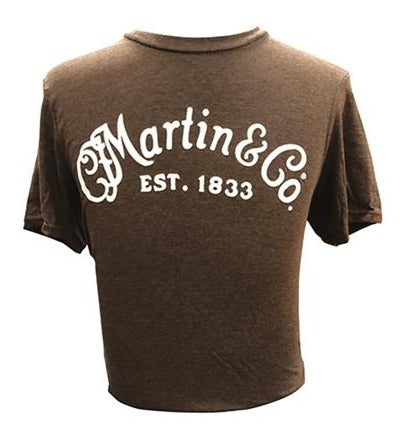 Martin Co Logo T Shirt Heather Brown S L XL XXL