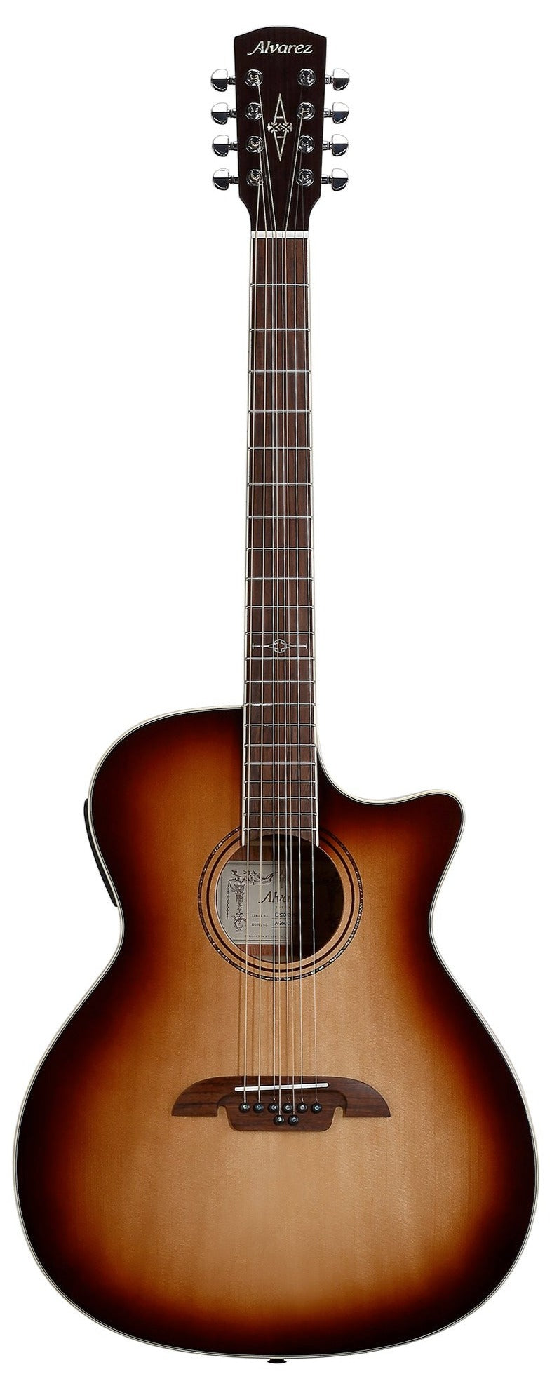Alvarez AG608CESHB - 8 String Guitar - Shadowburst