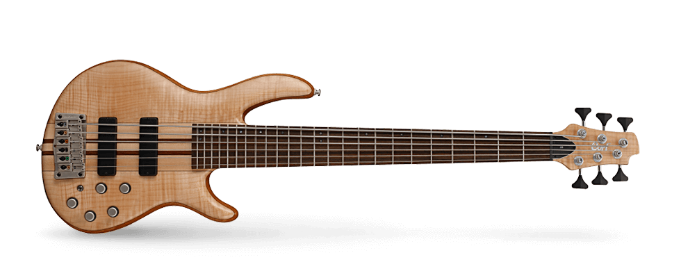 Cort A6 Plus FMMH 6-String Bass - Open pore Finish