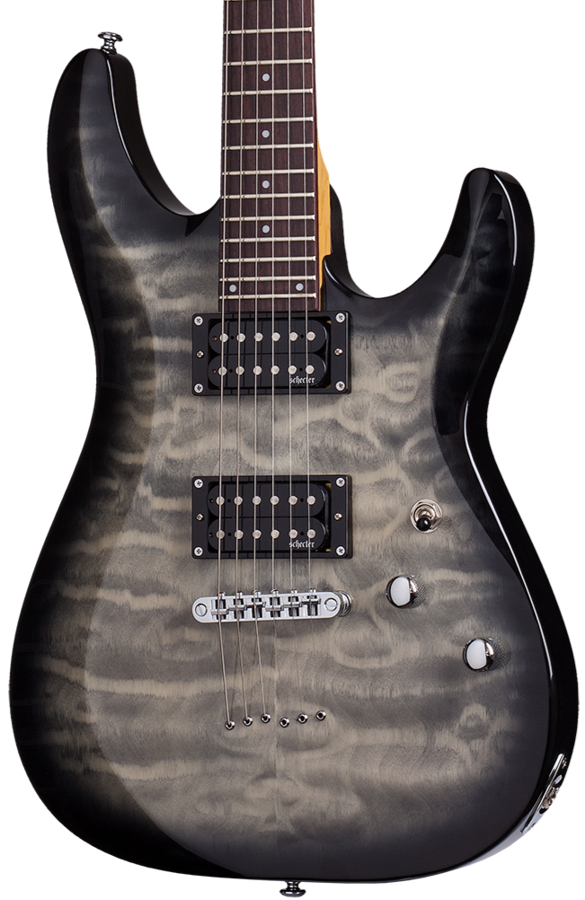 Schecter C-6 Plus Electric Guitar Charcoal Burst