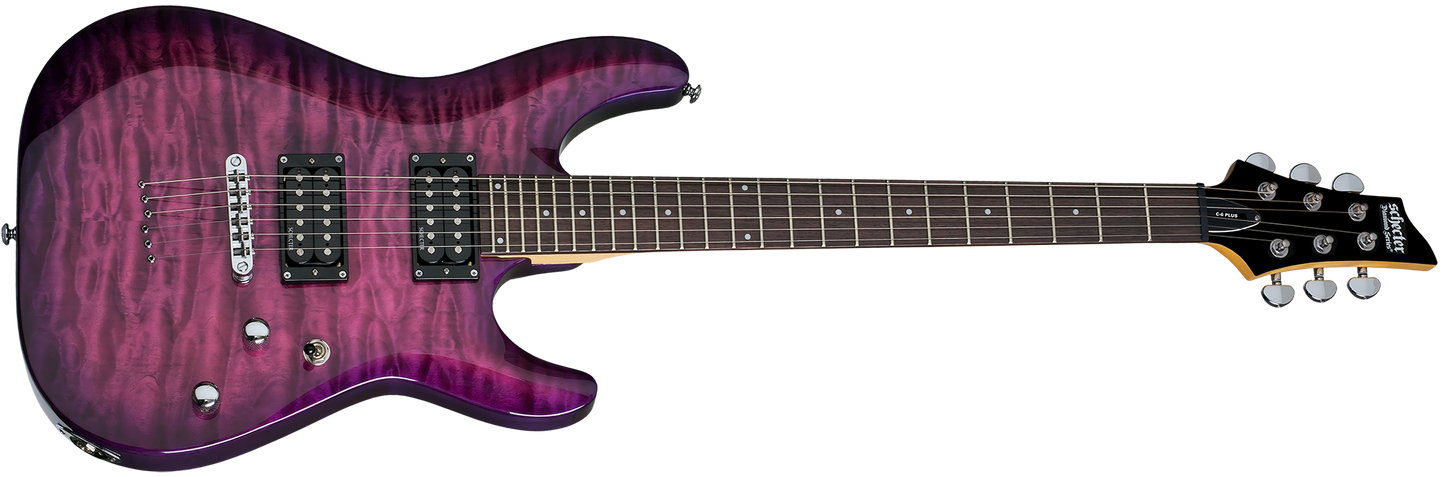 Schecter C-6 Plus Electric Guitar Magenta Electric