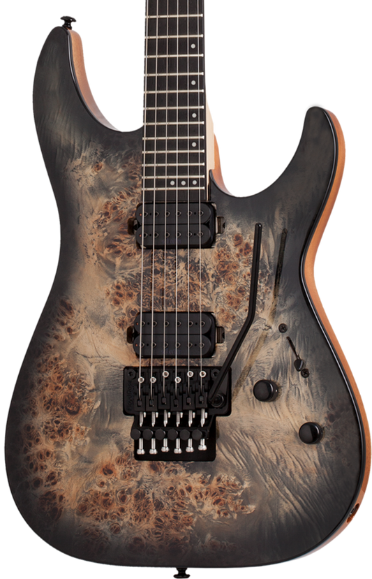 Schecter C-6 Pro FR Electric Guitar Charcoal Burst