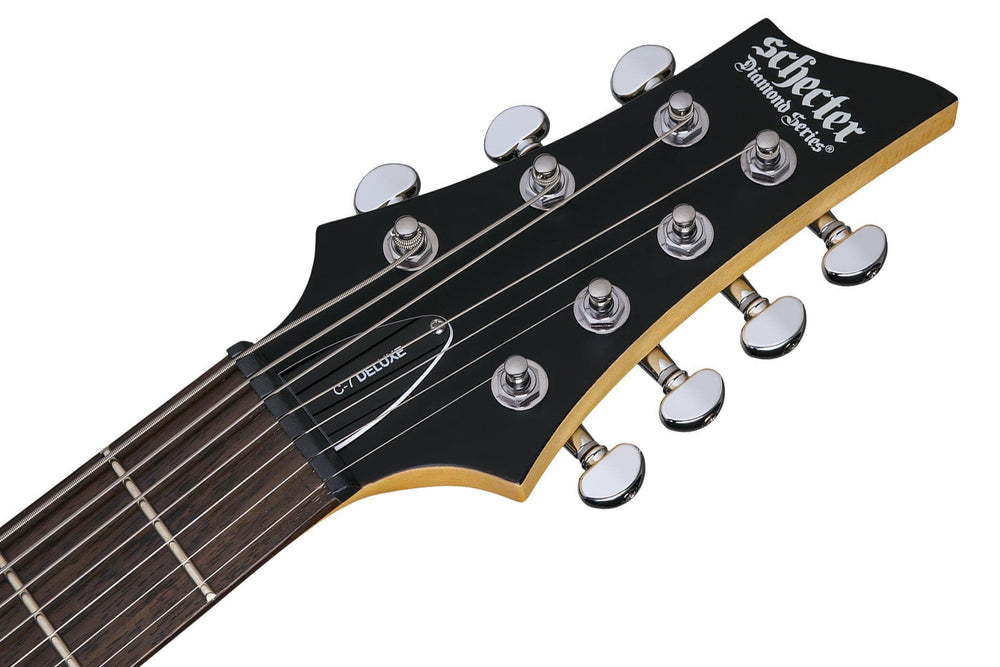 Schecter C-7 Deluxe 7-String Electric Guitar Satin Black
