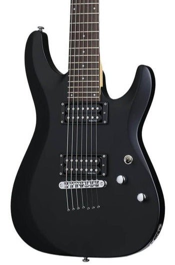 Schecter C-7 Deluxe 7-String Electric Guitar Satin Black