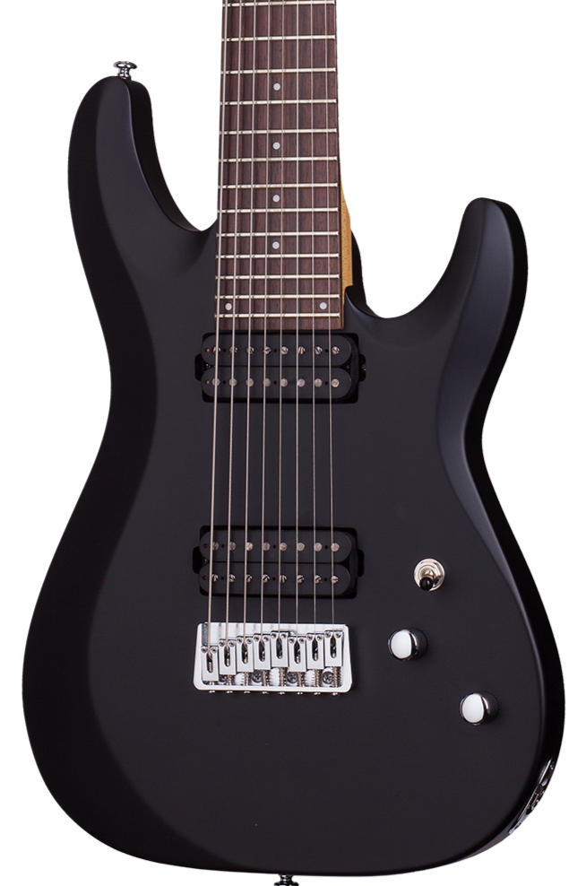 Schecter C-8 Deluxe Electric Guitar - Satin Black