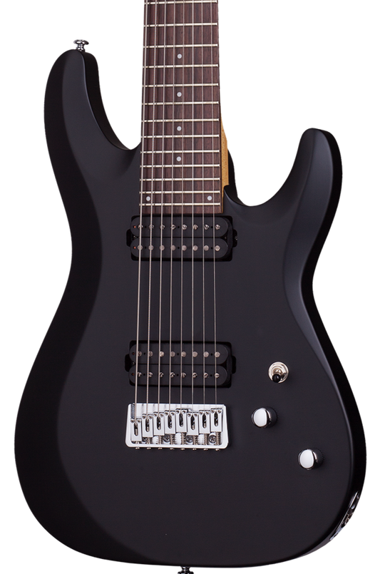 Schecter C-8 Deluxe Electric Guitar - Satin Black