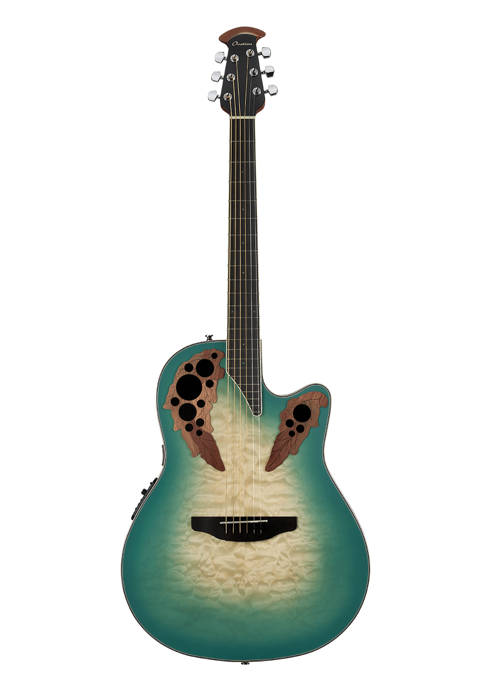 Ovation CE44X-9B Celebrity Elite Exotic Mid Depth - Mint Green