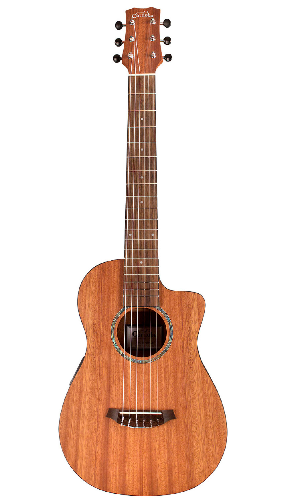 Cordoba Mini II MH-CE Nylon String Travel Guitar