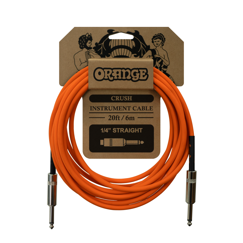 Orange Crush 20FT Instrument Cable - Straight