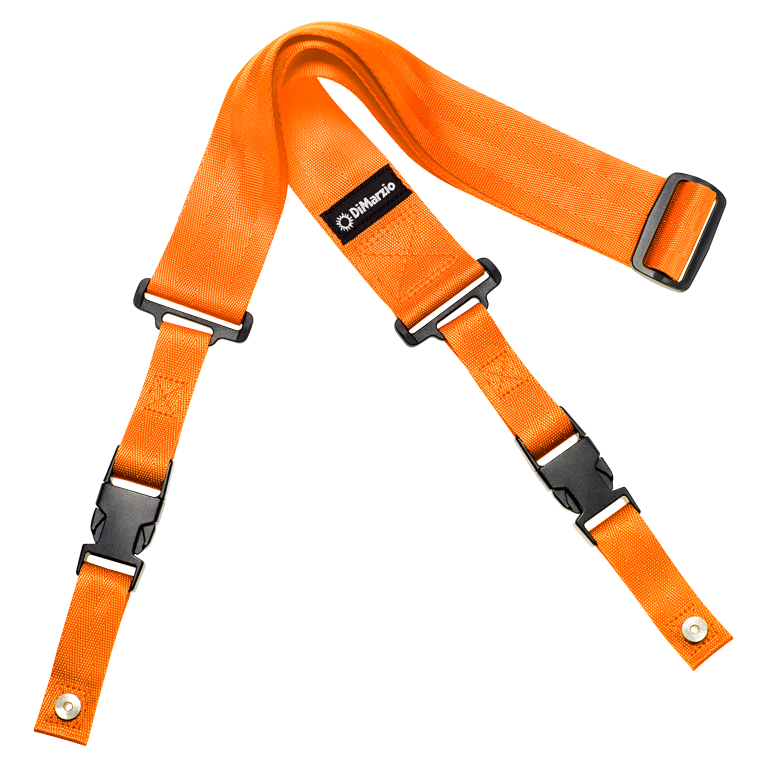 DIMARZIO CLIPLOCK STRAP NEON ORANGE