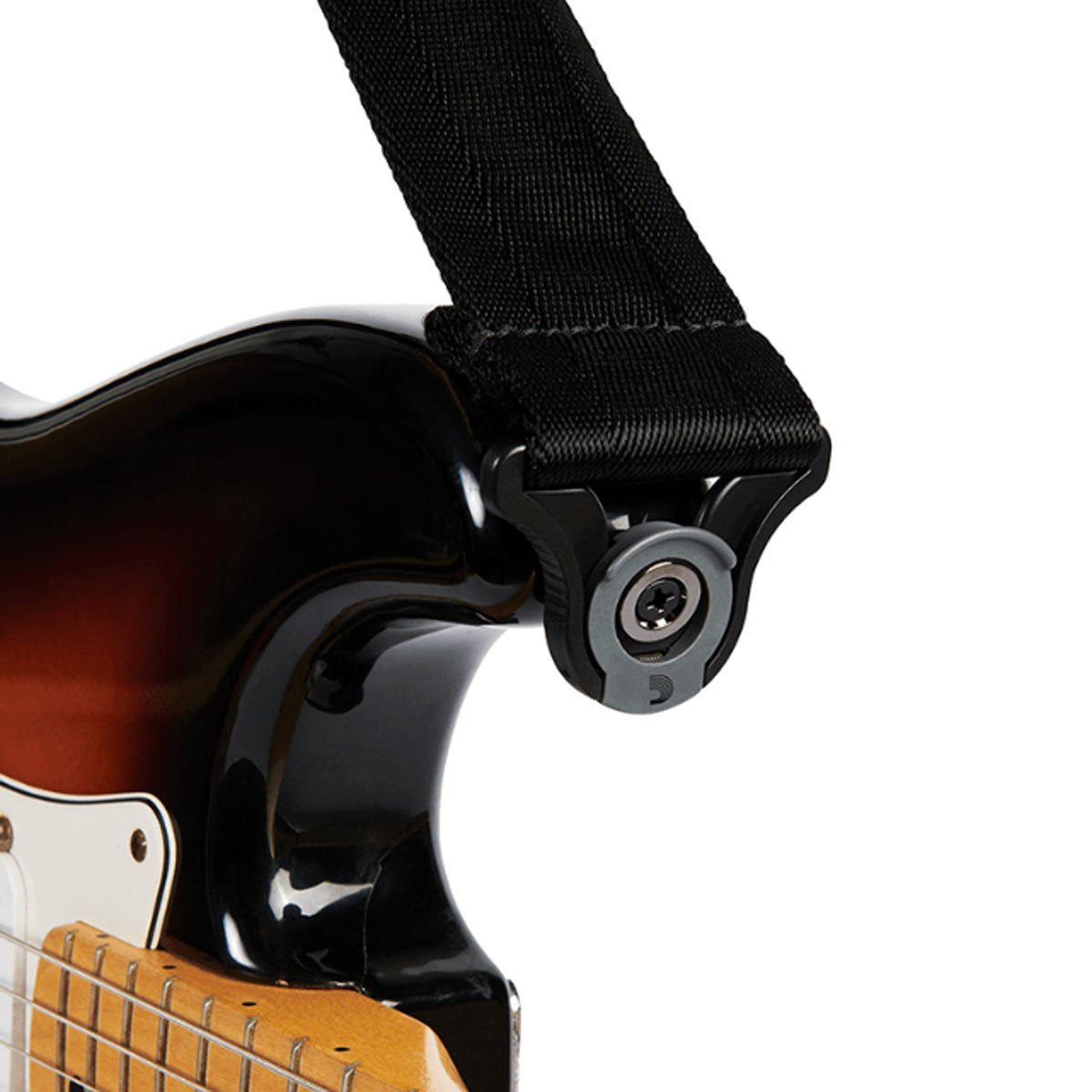D'Addario Auto Lock Strap - Skater Black